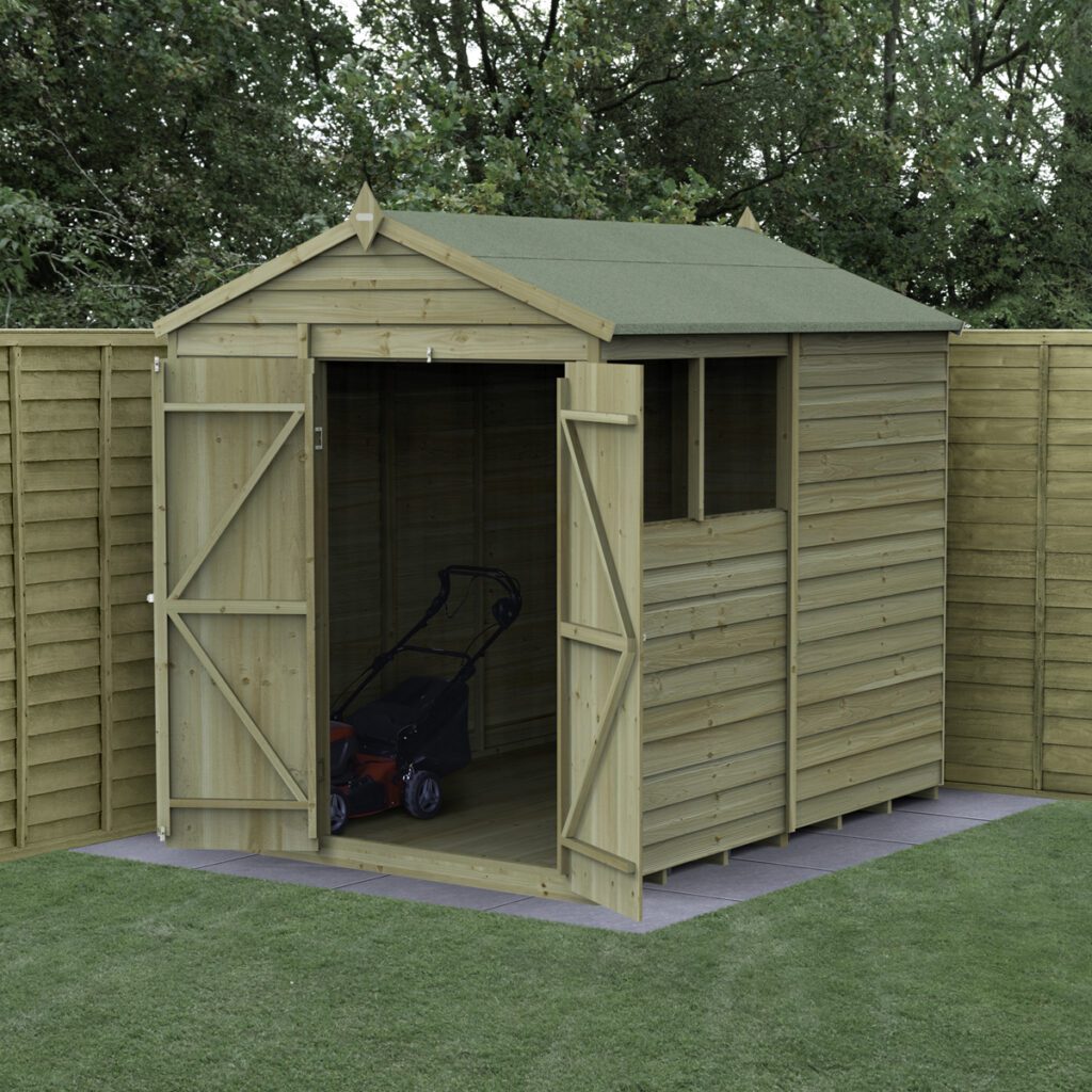 4LIFE Apex Shed 6×8 – Double Door – 2 Window (Installation) 5013053199770 2